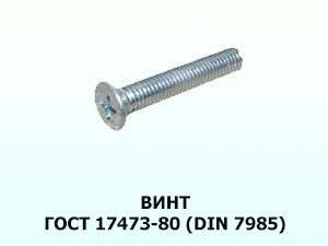 Винт 10x20 ГОСТ 17473-80